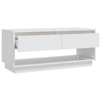 Mobile TV Bianco 102x41x44 cm in Legno Multistrato 809485
