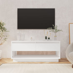 Mobile TV Bianco 102x41x44 cm in Legno Multistrato 809485
