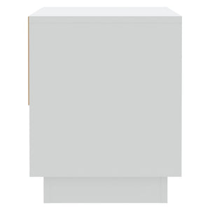 Comodini 2 pz-Set di 2 Tavolino da notte Bianchi 45x34x44 cm in Truciolato