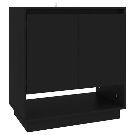 Credenza Nera 70x41x75 cm in Truciolato 809540