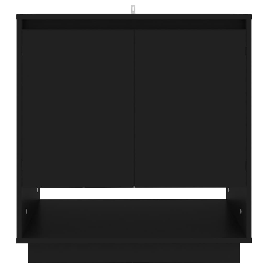 Credenza Nera 70x41x75 cm in Truciolato 809540