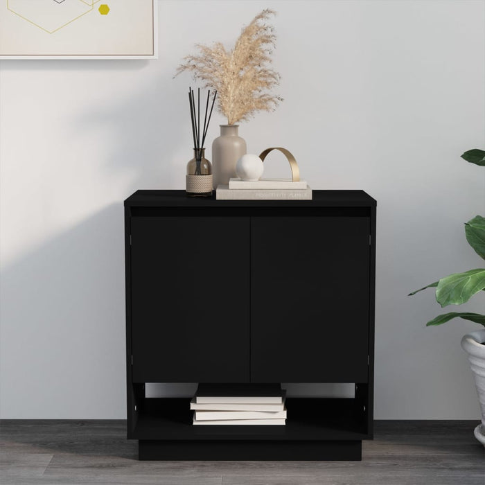 Credenza Nera 70x41x75 cm in Truciolato 809540