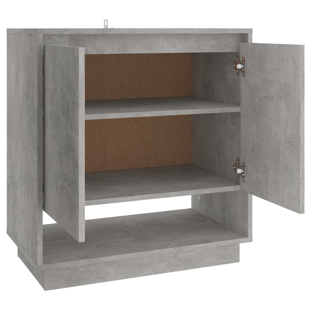 Credenza Grigio Cemento 70x41x75 cm in Truciolato 809543