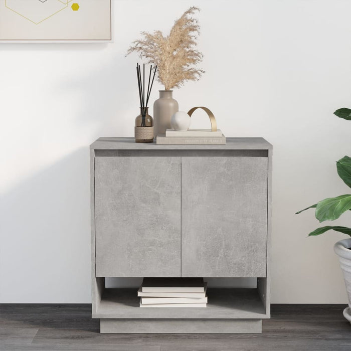 Credenza Grigio Cemento 70x41x75 cm in Truciolato 809543