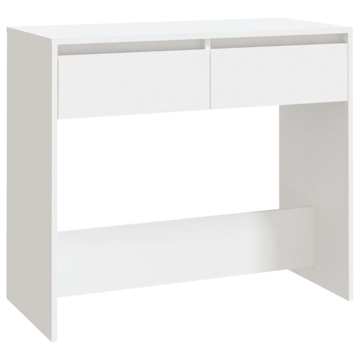 Tavolo Consolle Bianco 89x41x76,5 cm in Acciaio 809566