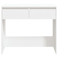 Tavolo Consolle Bianco 89x41x76,5 cm in Acciaio 809566