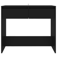 Tavolo Consolle Nero 89x41x76,5 cm in Acciaio 809567