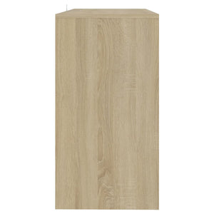 Tavolo Consolle Rovere Sonoma 89x41x76,5 cm in Acciaio cod mxl 25054