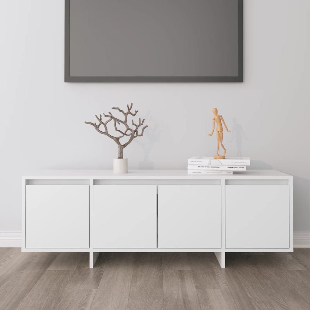 Mobile TV-Credenza TV-Console TV Bianco 120x30x40,5 cm in Truciolato