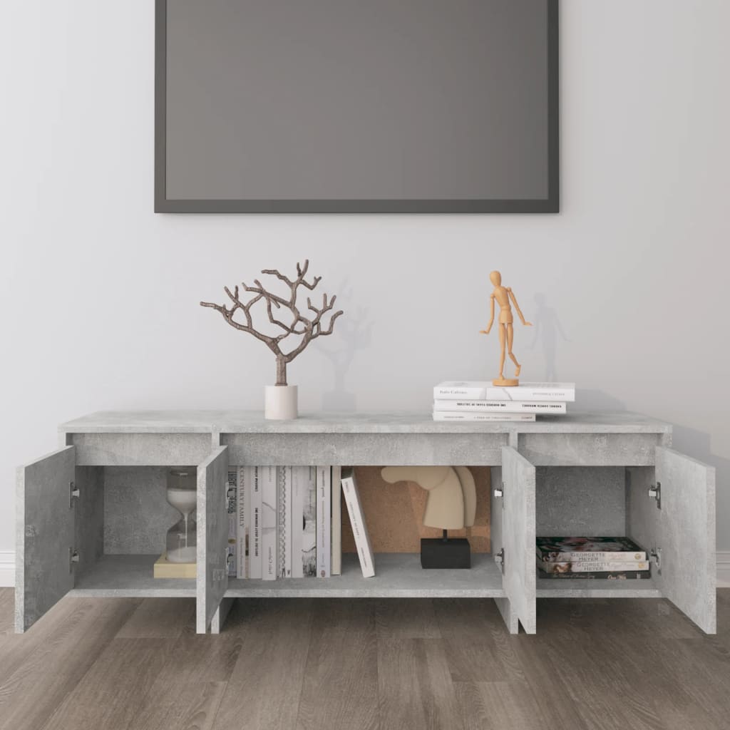 Mobile TV-Credenza TV-Console TV Grigio Cemento 120x30x40,5 cm in Truciolato