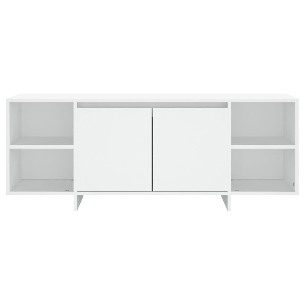 Mobile Porta TV-Mobile per TV-Credenza TV Bianco 130x35x50 cm in Truciolato