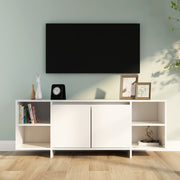 Mobile Porta TV-Mobile per TV-Credenza TV Bianco 130x35x50 cm in Truciolato