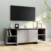 Mobile TV-Credenza TV-Console TV Grigio Cemento 130x35x50 cm in Truciolato