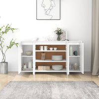 Credenza Bianca 135x41x75 cm in Truciolato 809593
