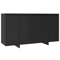 Credenza Nera 135x41x75 cm in Truciolato 809594