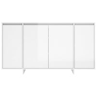 Credenza Bianco Lucido 135x41x75 cm in Truciolato 809599