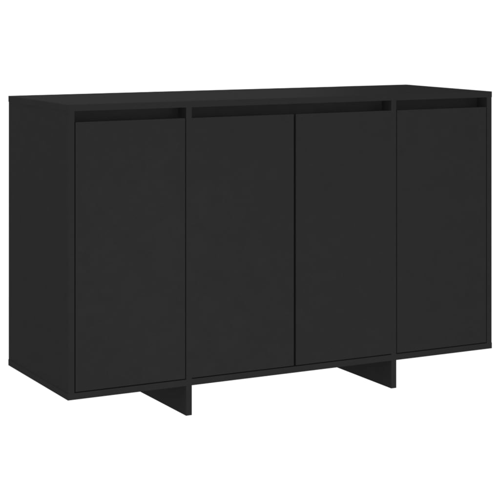 Credenza Nera 120x41x75 cm in Truciolato 809603