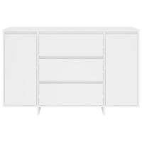 Credenza con 3 Cassetti-Buffet Bianca 120x41x75 cm in Truciolato