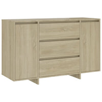 Credenza con 3 Cassetti Rovere Sonoma 120x41x75cm in Truciolato cod mxl 18838