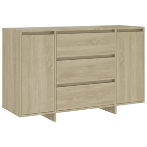 Credenza con 3 Cassetti Rovere Sonoma 120x41x75cm in Truciolato cod mxl 18838
