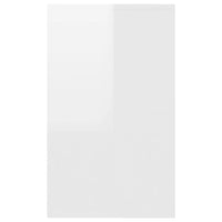 Credenza con 3 Cassetti Bianco Lucido 120x41x75cm in Truciolato 809617