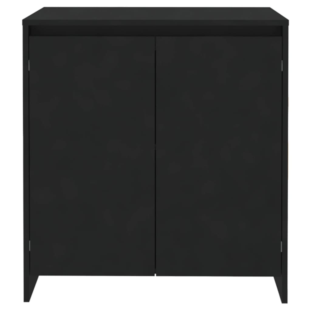 Credenza Nera 70x41x75 cm in Legno Multistrato 809738