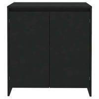 Credenza Nera 70x41x75 cm in Legno Multistrato 809738