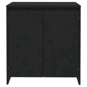 Credenza Nera 70x41x75 cm in Legno Multistrato 809738