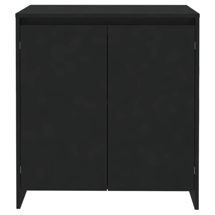 Credenza Nera 70x41x75 cm in Legno Multistrato 809738