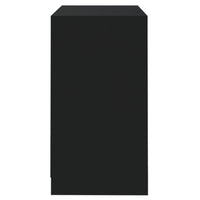 Credenza Nera 70x41x75 cm in Legno Multistrato 809738