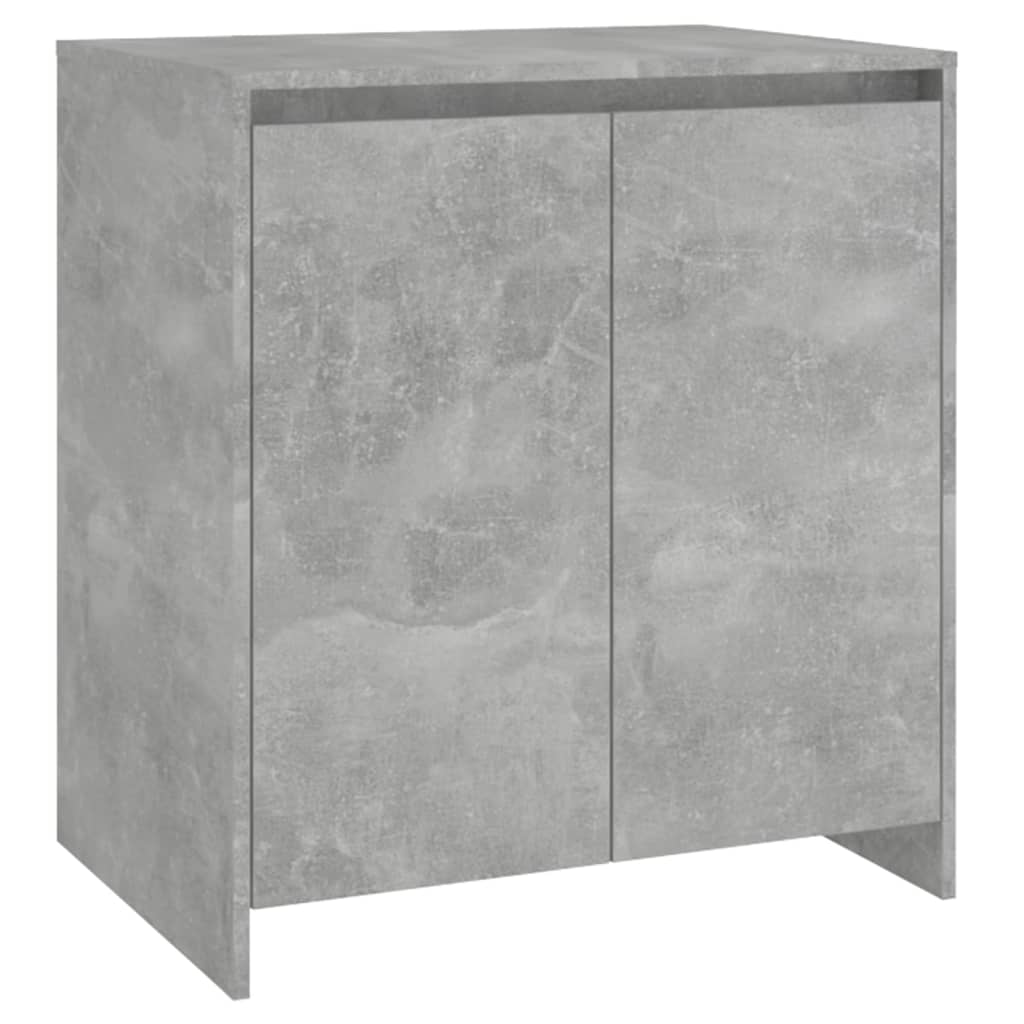 Credenza-Buffet-Armadio da cucina Grigio Cemento 70x41x75 cm in Legno Multistrato