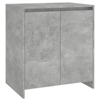 Credenza Grigio Cemento 70x41x75 cm in Legno Multistrato 809741