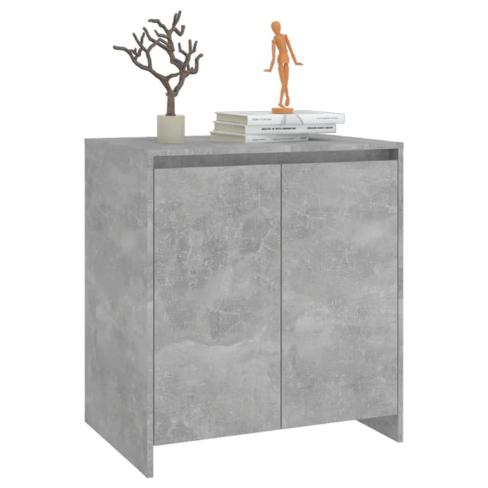 Credenza Grigio Cemento 70x41x75 cm in Legno Multistrato 809741