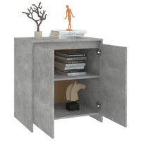 Credenza Grigio Cemento 70x41x75 cm in Legno Multistrato 809741