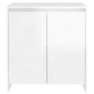Credenza Bianco Lucido 70x41x75 cm in Legno Multistrato cod mxl 8261