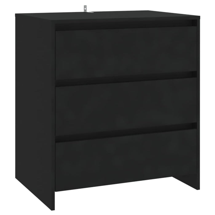 Credenza Nera 70x41x75 cm in Truciolato 809747