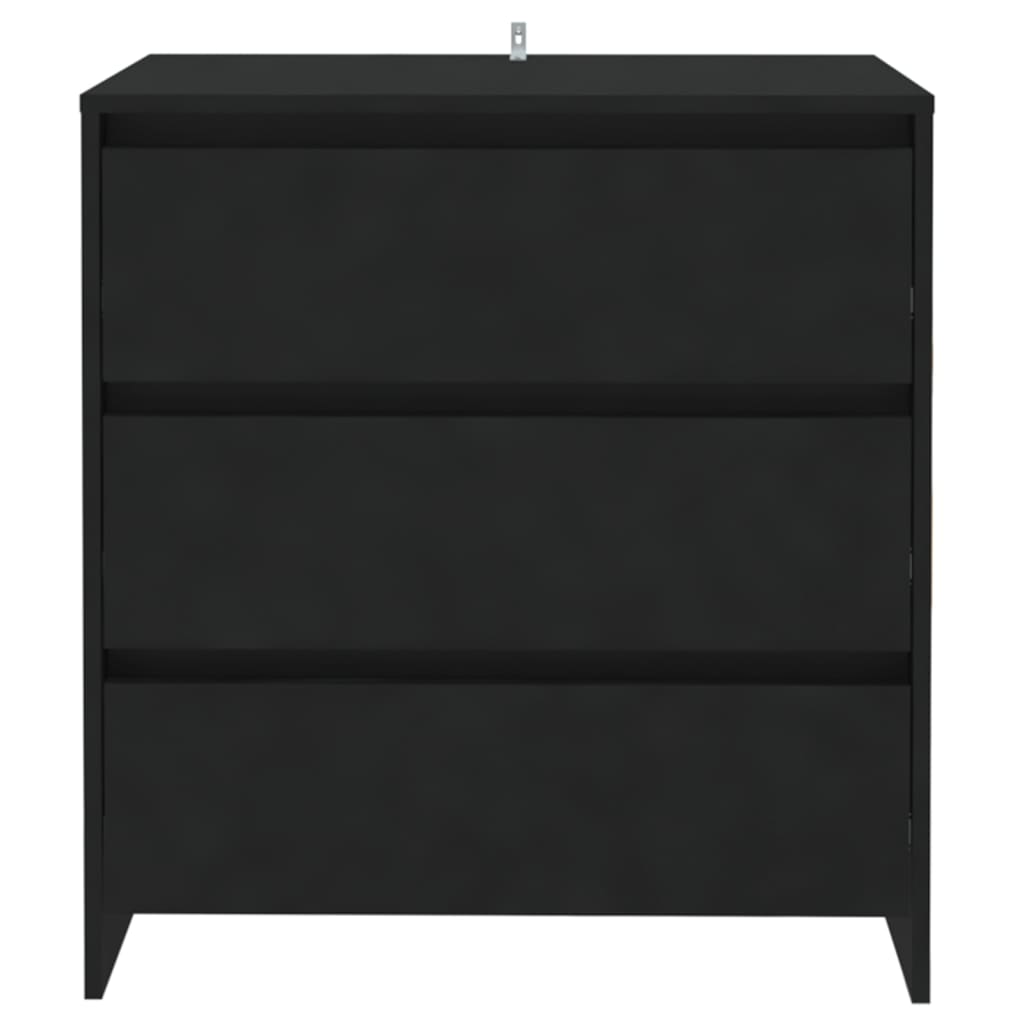 Credenza Nera 70x41x75 cm in Truciolato 809747