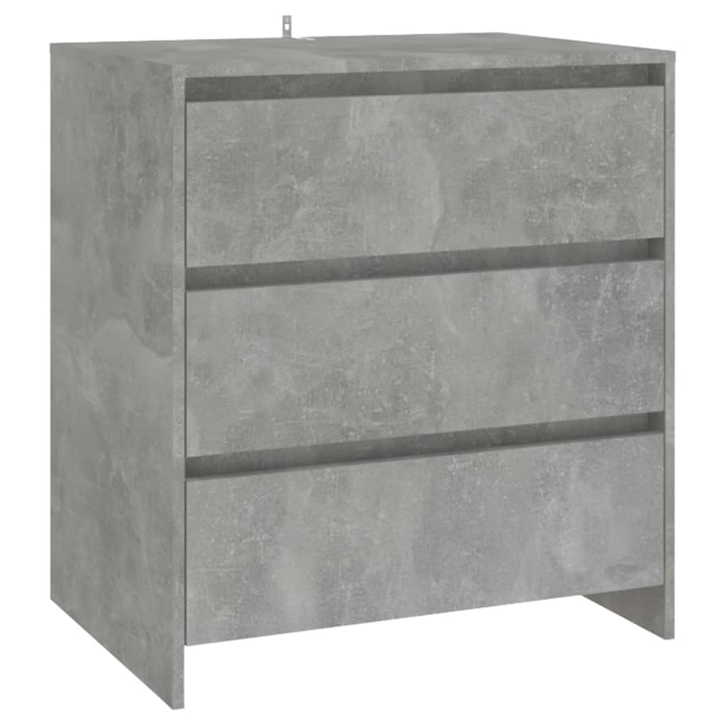 Credenza-Buffet-Armadio da cucina Grigio Cemento 70x41x75 cm in Truciolato 405285