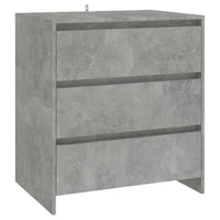Credenza-Buffet-Armadio da cucina Grigio Cemento 70x41x75 cm in Truciolato 405285
