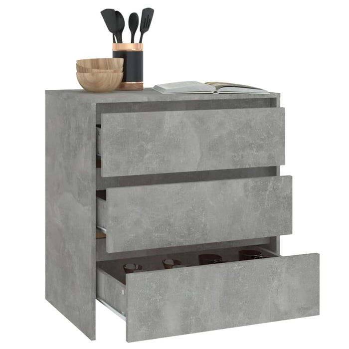 Credenza Grigio Cemento 70x41x75 cm in Truciolato 809750