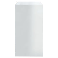 Credenza Bianco Lucido 70x41x75 cm in Truciolato 809770