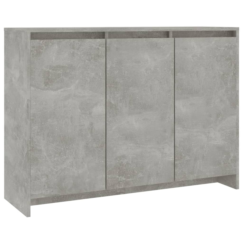 Credenza-Buffet-Armadio da cucina Grigio Cemento 102x33x75 cm in Truciolato