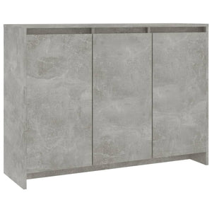 Credenza-Buffet-Armadio da cucina Grigio Cemento 102x33x75 cm in Truciolato