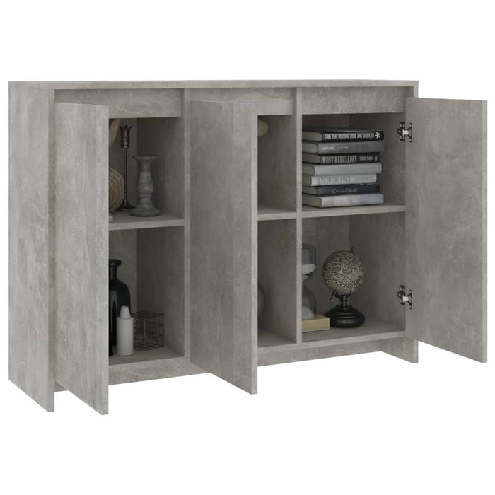 Credenza Grigio Cemento 102x33x75 cm in Truciolato cod mxl 16817