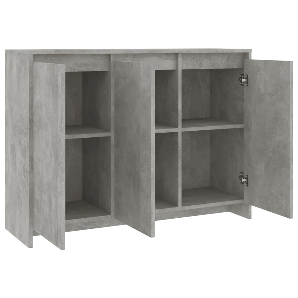 Credenza Grigio Cemento 102x33x75 cm in Truciolato cod mxl 16817