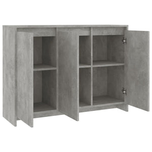 Credenza Grigio Cemento 102x33x75 cm in Truciolato cod mxl 16817