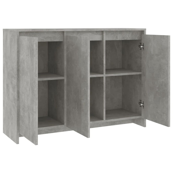 Credenza Grigio Cemento 102x33x75 cm in Truciolato cod mxl 16817