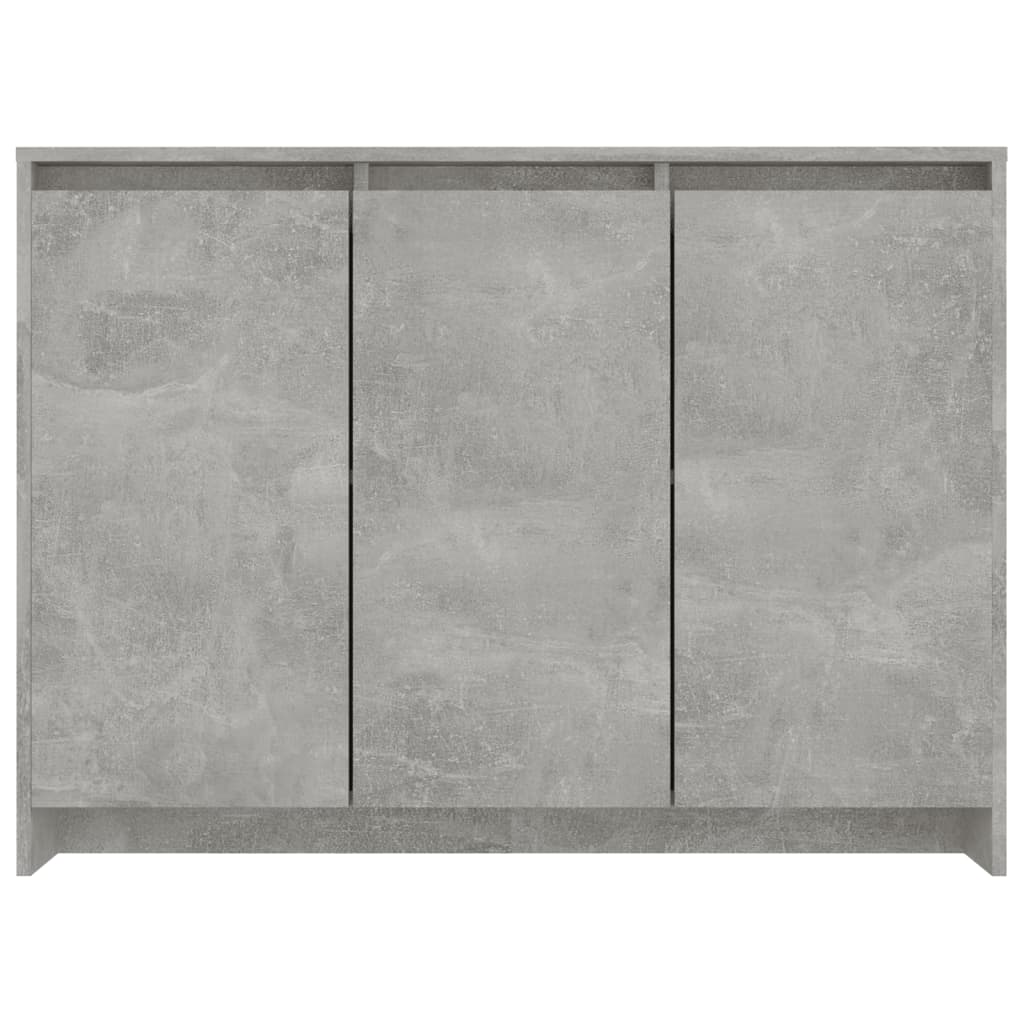Credenza Grigio Cemento 102x33x75 cm in Truciolato 809777