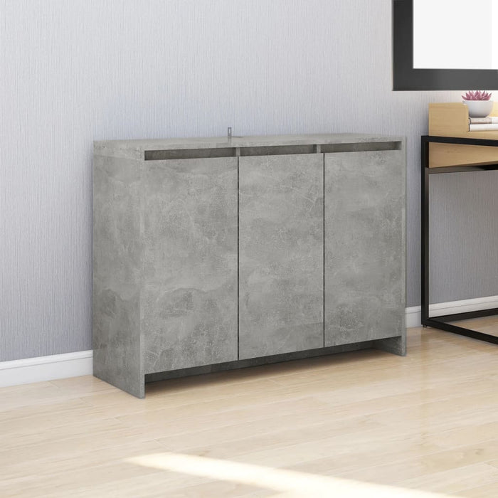 Credenza Grigio Cemento 102x33x75 cm in Truciolato 809777