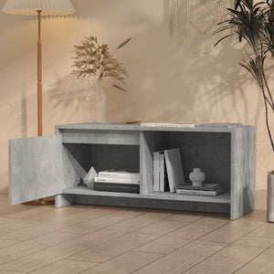 Mobile TV Grigio Cemento 90x35x40 cm in Truciolato 809786